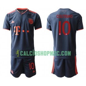 Bayern Monaco COUTINHO 10 Bambino Maglia Terza 2019/2020 Manica Corta (+ Pantaloncini)